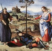 RAFFAELLO Sanzio Allegory (The Knight's Dream) china oil painting reproduction